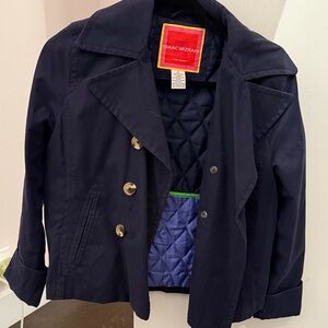 Isaac Mizrahi Dark Blue Jacket with Buttons